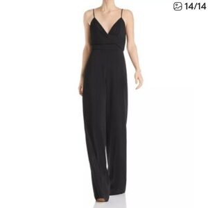JAYGODFREY Elegant Black Wide Leg Jumpsuit